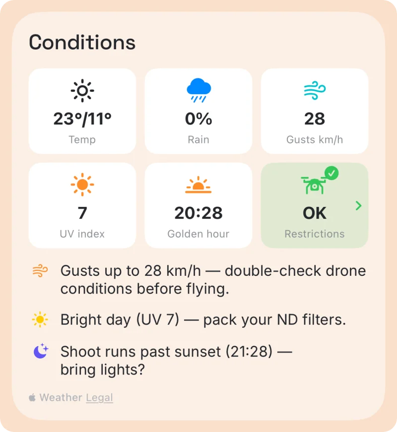 Weather & Location screenshot