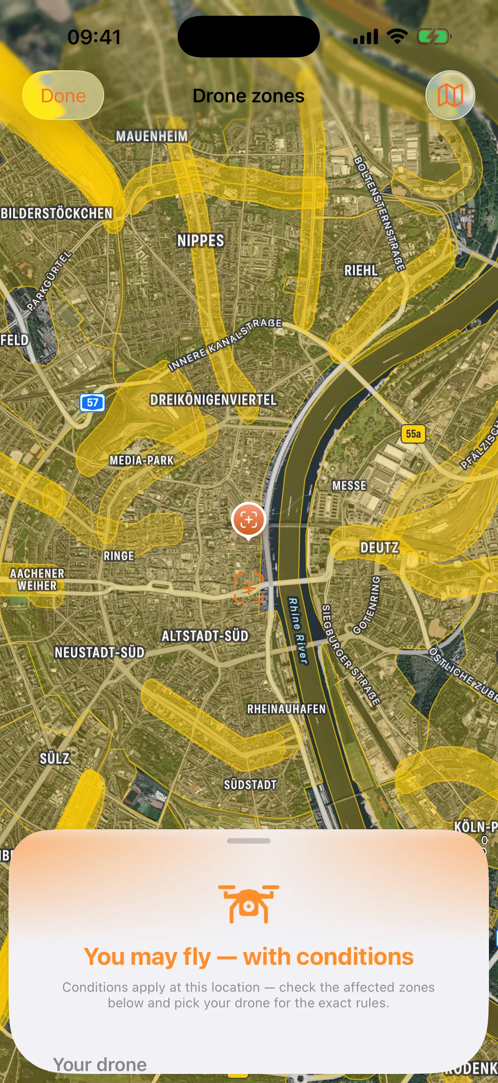 Drone Zone Map screenshot