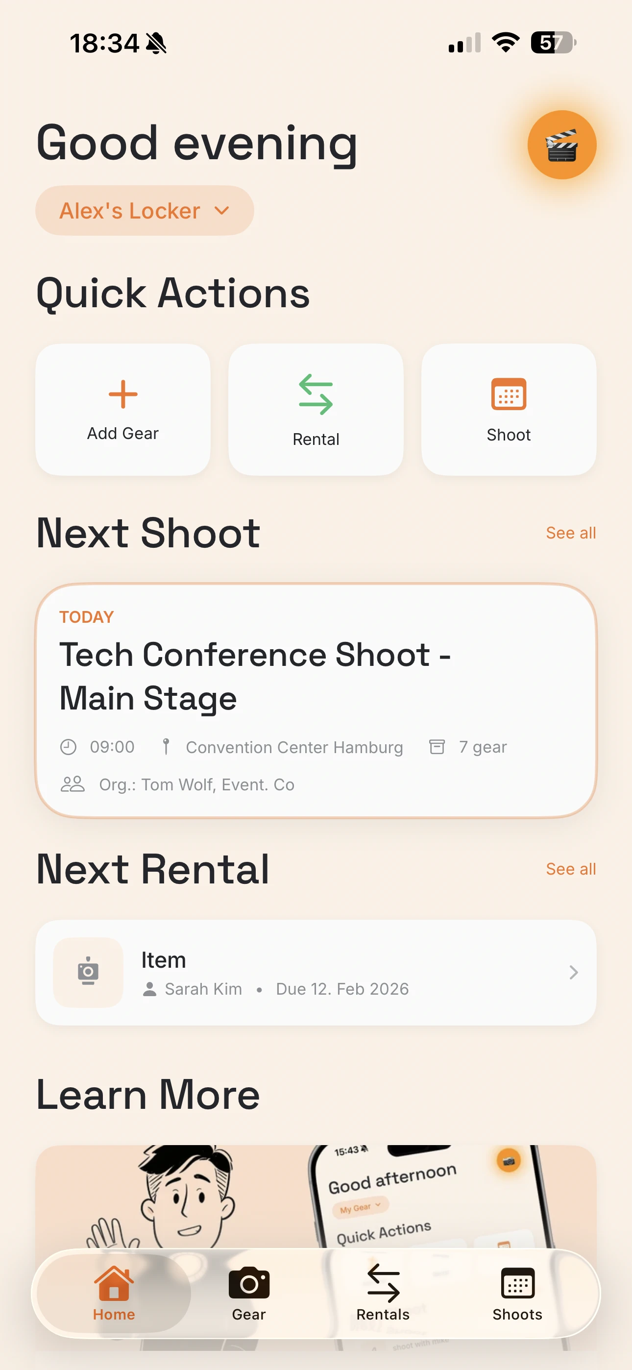 GearBuddy app screen